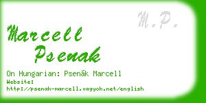 marcell psenak business card